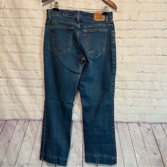 Levi's 550 Classic Relaxed Boot Cut Jeans Hi-Rise Stretch Wash Denim - Picture 2 of 10